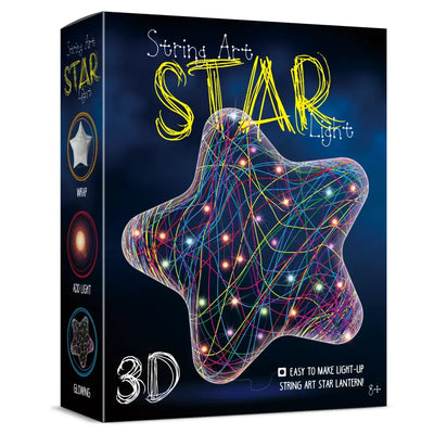 3D String Art Light Kit STAR - DIY Set for Kids