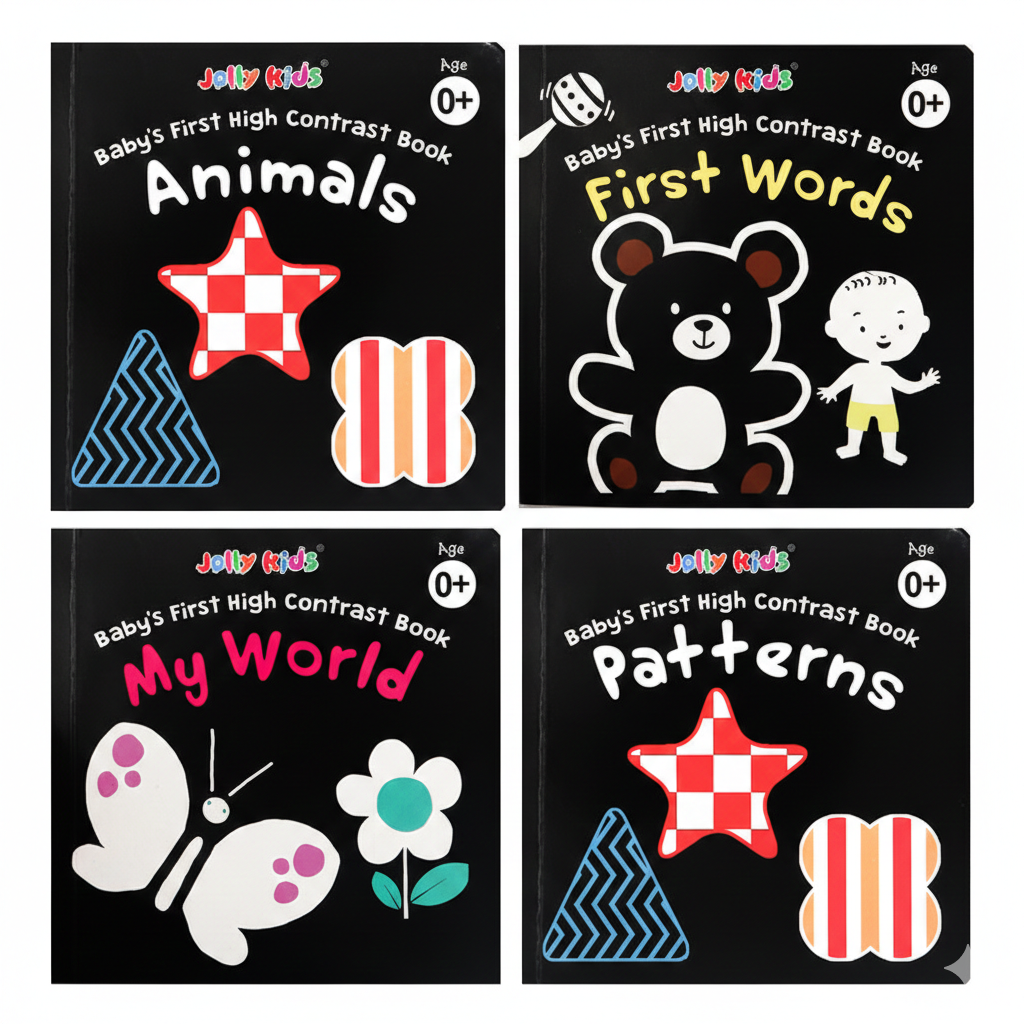 4 First High Contrast Books for Babies