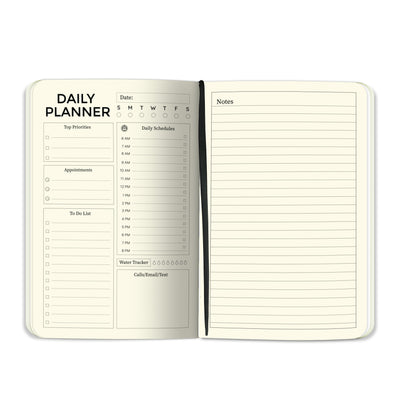 A5 Size Executive Daily Planner | Black