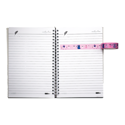 Easy to use washi material is simple to tear and apply, no scissors needed.