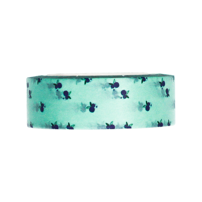 Add a sweet and fresh accent to your projects with this charming Blueberry Garden Washi Tape.
