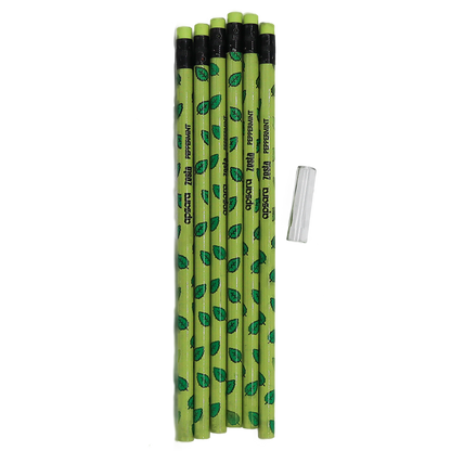 Apsara Zesta Scented Writing Pencils (Pack of 6) 3 Colours - Green - Pencils