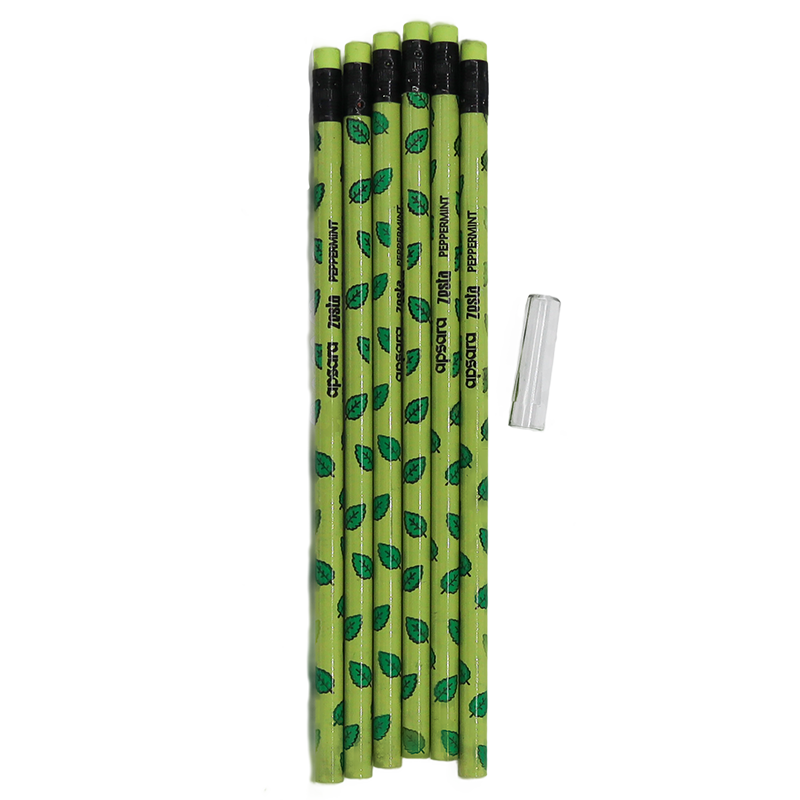 Apsara Zesta Scented Writing Pencils (Pack of 6) 3 Colours - Green - Pencils