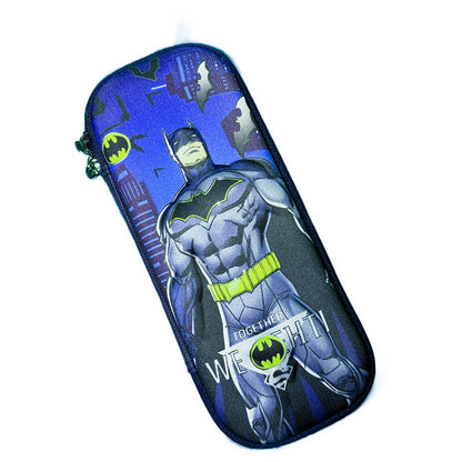 Superhero Pencil Case – Hard Shell Zip Pouch for Kids