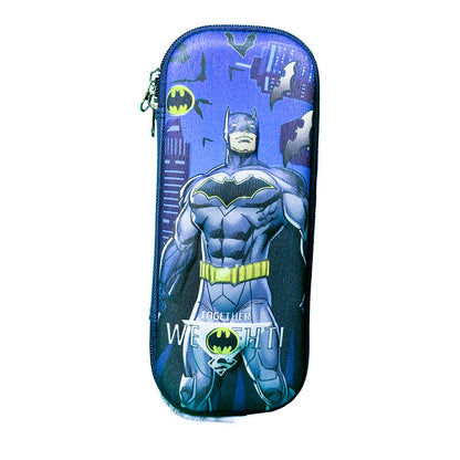 Superhero Pencil Case – Hard Shell Zip Pouch for Kids