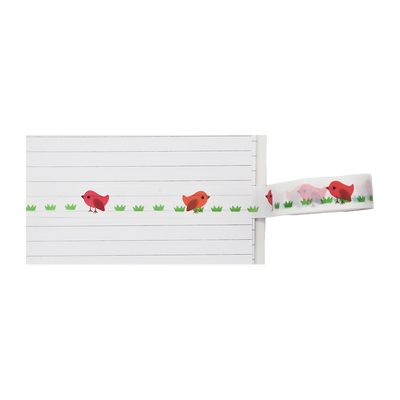 Washi tape ideal for decorating journals, planners, scrapbooks, greeting cards, and other DIY projects.