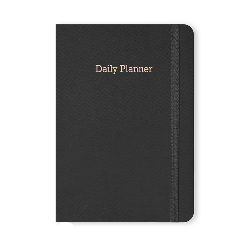 Black daily planner for professionals