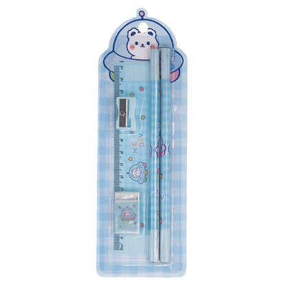 Kawaii Animal Friends 4-Piece Stationery Set 