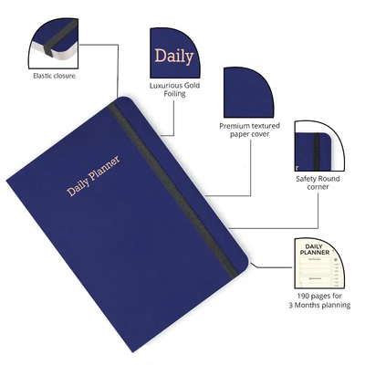 A5 Daily Planner Blue