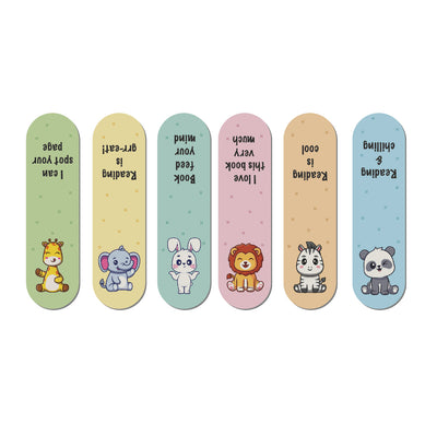 Animal Magnetic Bookmark - Pack of 6 - Bookmark