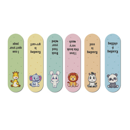 Animal Magnetic Bookmark - Pack of 6 - Bookmark
