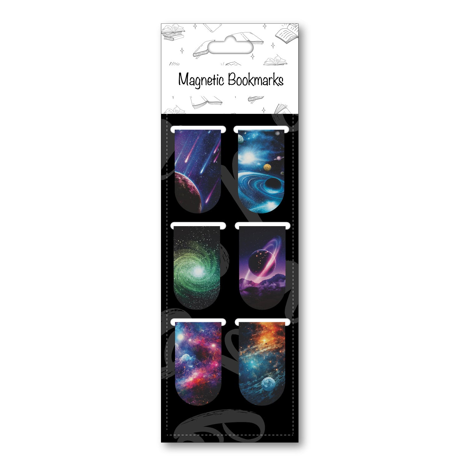 Galaxy Magnetic Bookmark - Pack of 6 - Bookmark