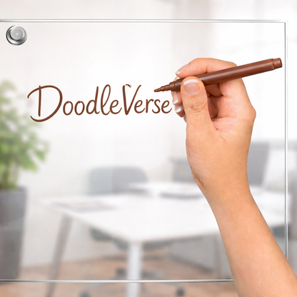 Brown Metallic Glass Marker Pen