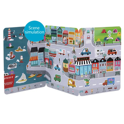 Tookyland Reusable Silicone Sticker Book – Busy City Adventures