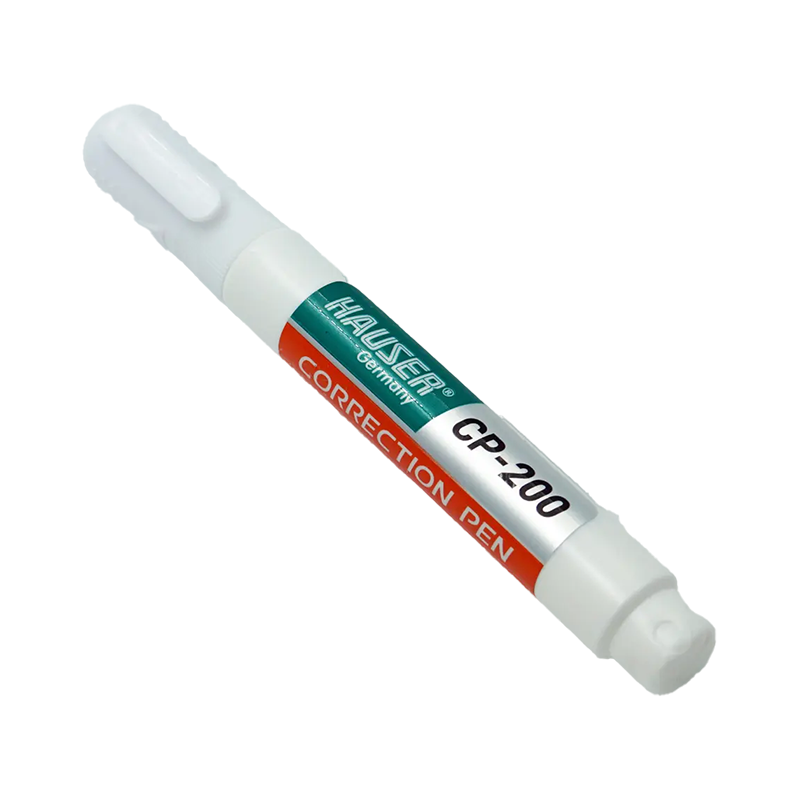Hauser Correction Pen with 0.8mm needle-type tip allows for pinpoint correction