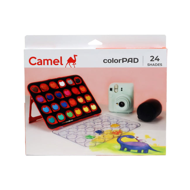 Camel ColourPad Watercolour Cake 24 Vibrant Shades