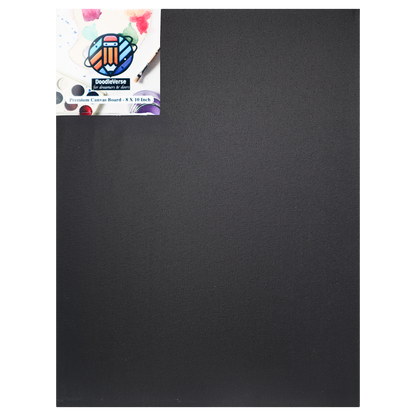DoodleVerse 8 X 10 Canvas Board Black