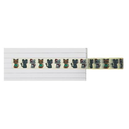 washi tape is easily peel off and re-stick without damaging surfaces, perfect for experimenting with different layouts.