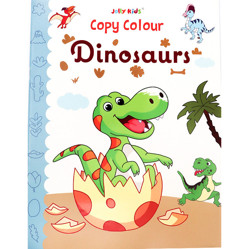 Copy Colour - Dinosaurs - Dino-Themed Colouring Book for Kids