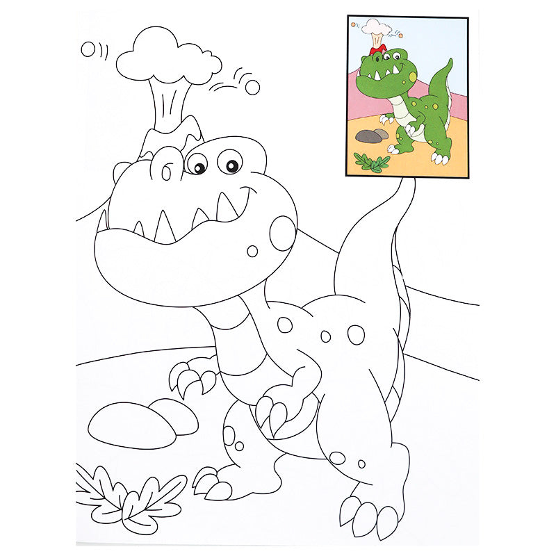 Copy Colour - Dinosaurs - Dino-Themed Colouring Book for Kids