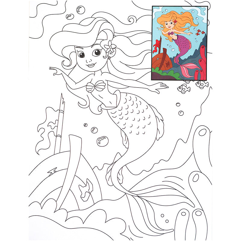 Copy Colour - Mermaid - Magical Mermaid Colouring Book for Kids