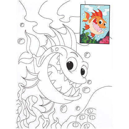 Copy Colour - Ocean - Underwater Colouring Book with Colour References