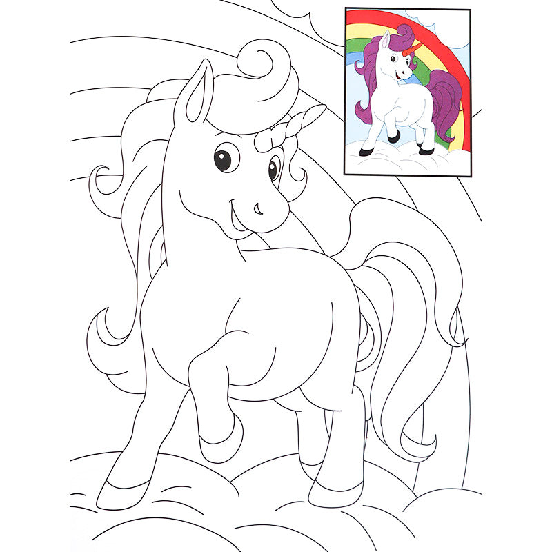 Copy Colour - Unicorn - Magical Unicorn Colouring Book with Colour Guides