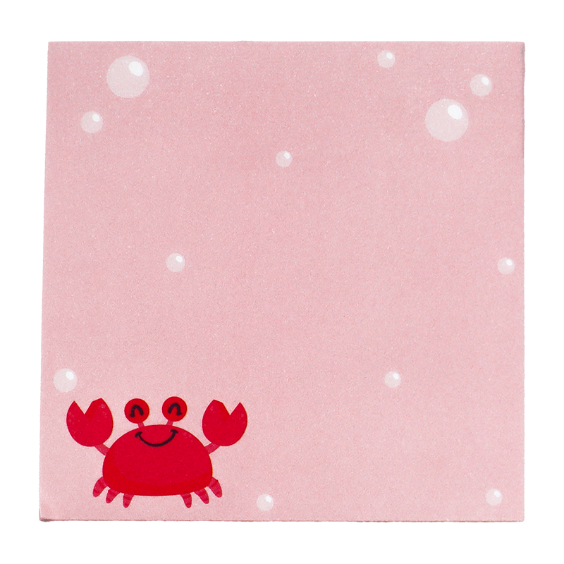 Kawaii Red Crab Square Sticky Notes