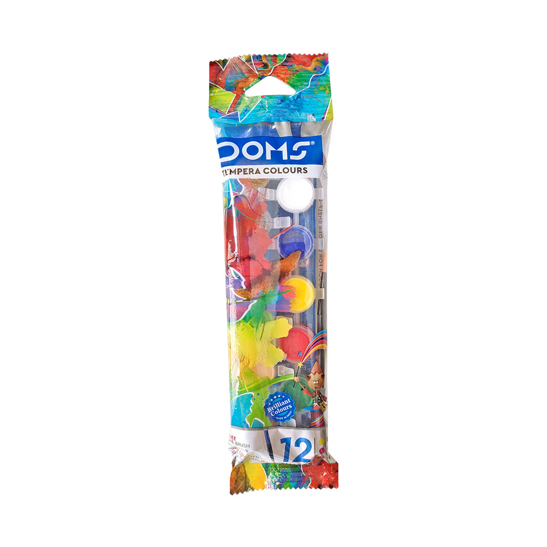 DOMS Tempera Colours 12-shades