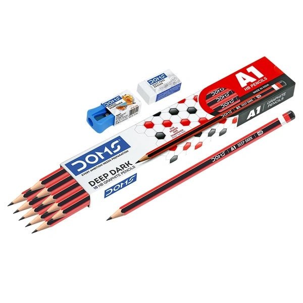 DOMS Premium A1 Deep Dark HB Pencil