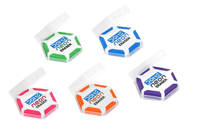 Eraser School Supplies Stationery Neon Colours Eraser