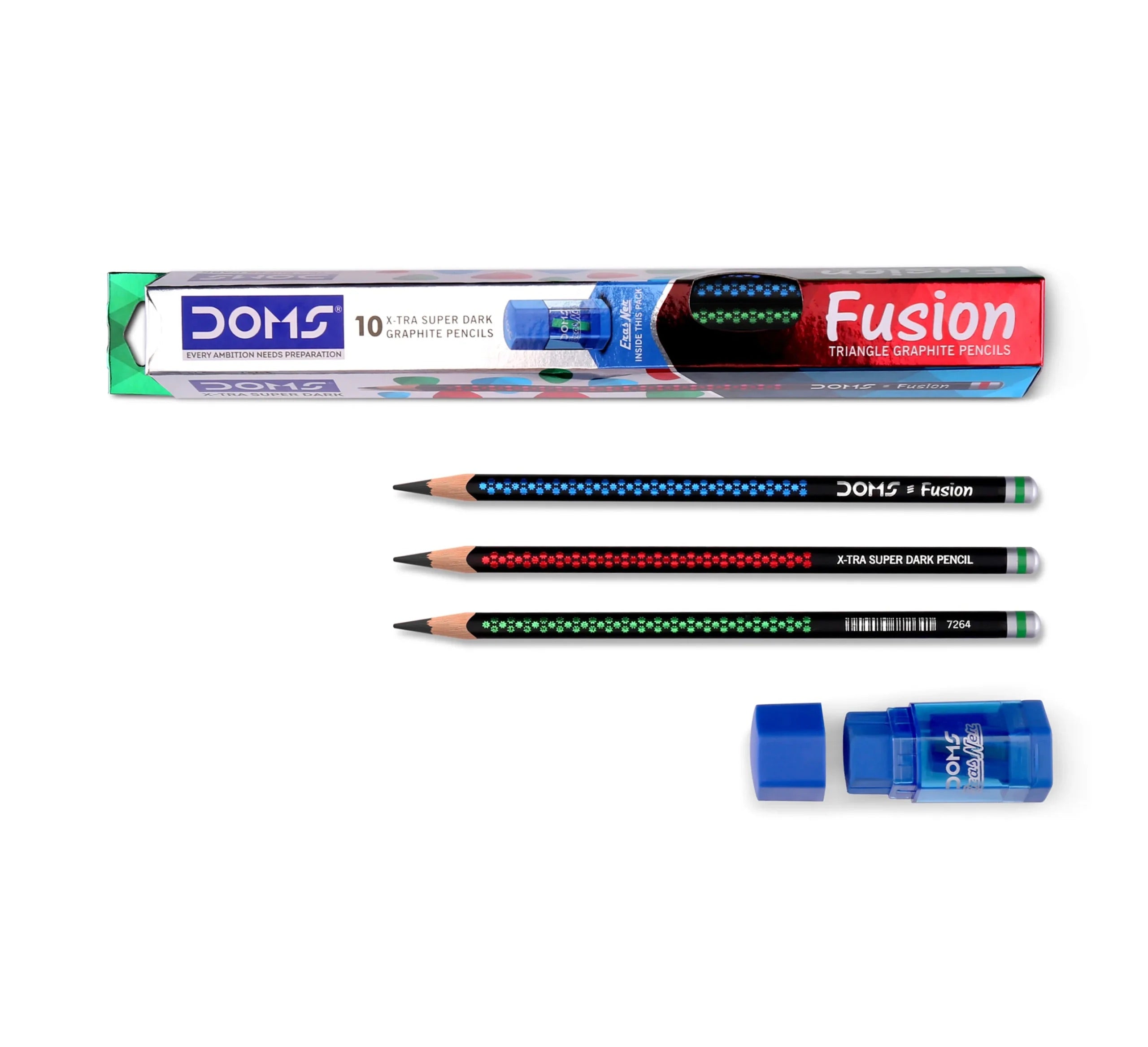 DOMS Fusion Super Dark Triangle Pencils