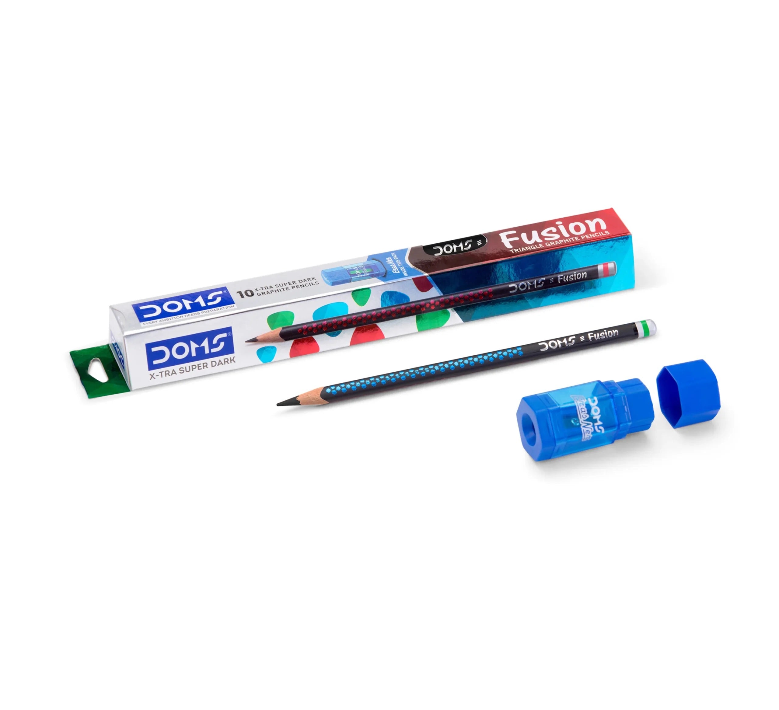 DOMS Fusion Super Dark Triangle Pencils 