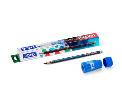 DOMS Fusion Super Dark Triangle Pencils 