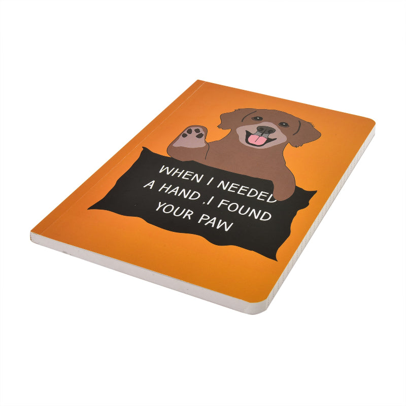 When I Needed A Hand I Found Your Paw Dog A5 Notebook