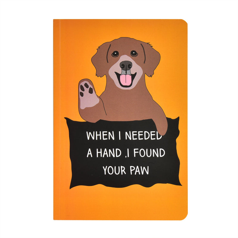 When I Needed A Hand I Found Your Paw Dog A5 Notebook