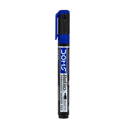 DOMS Permanent Markers | Black, Blue, Red Ink