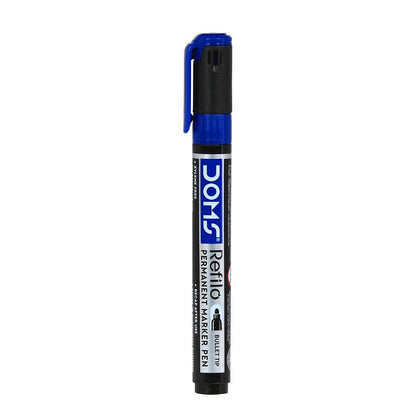 DOMS Permanent Markers | Black, Blue, Red Ink