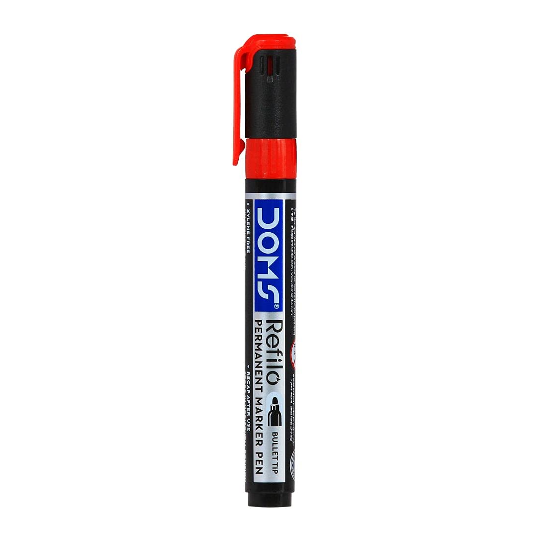 DOMS Permanent Markers | Black, Blue, Red Ink