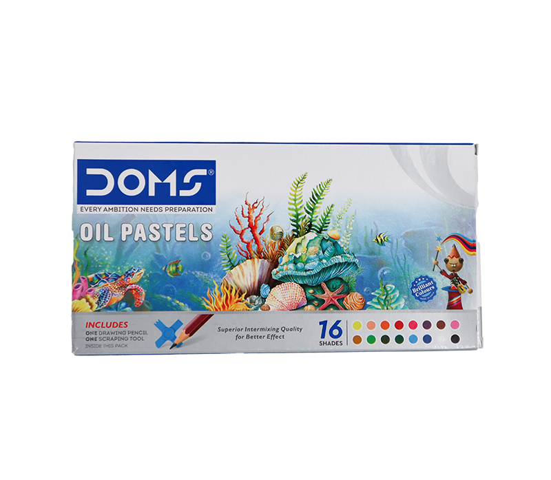 DOMS Oil Pastel Colour 16 Shades