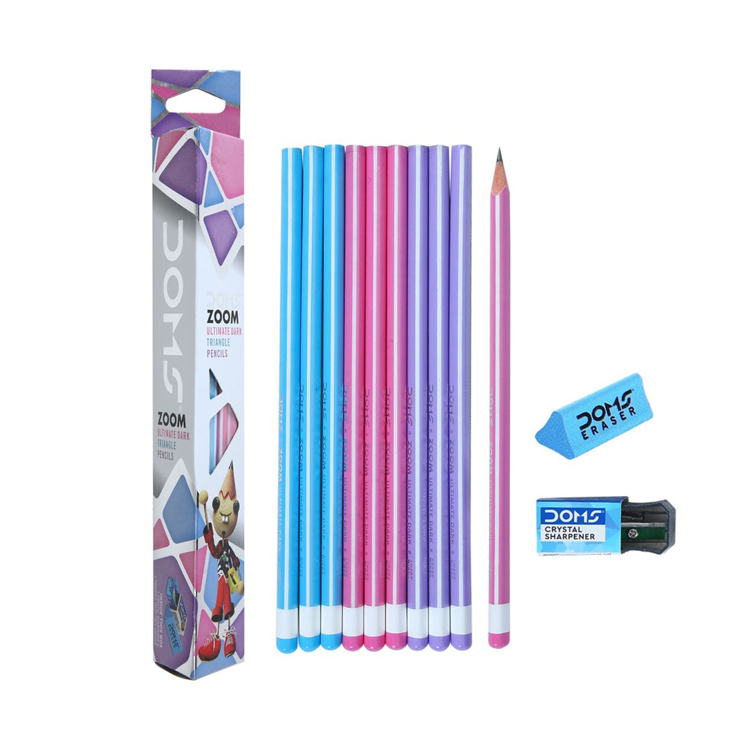 Doms Zoom Ultimate Dark Pencil - Pack of 10 Pencil - Pencils