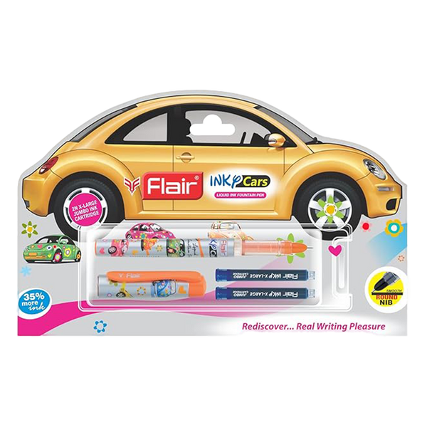 Flair Inky Cars Liquid ink Fountain Pen Blue Ink – DoodleVerse