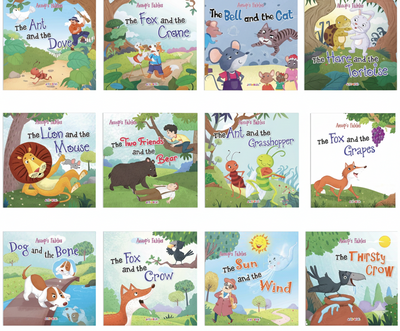 Introduce young readers to the world’s most famous moral stories with this expanded 12-book bundle.