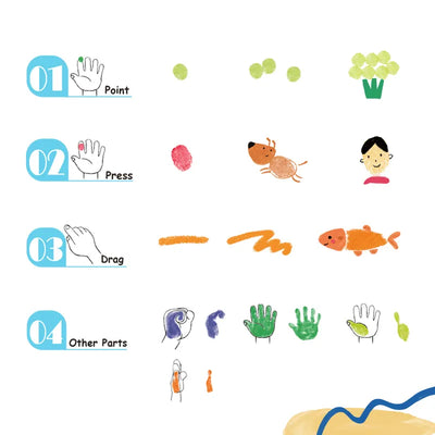 Finger Painting Activity Book
