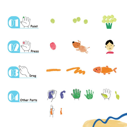 Finger Painting Activity Book