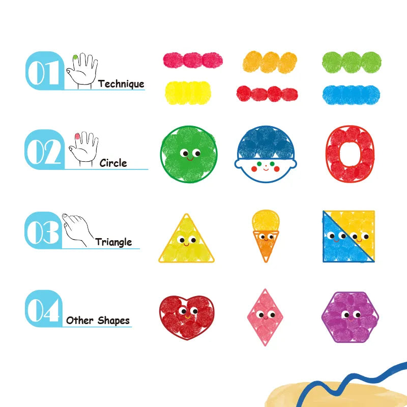 Finger Painting Activity Book helping kids learn and grow 