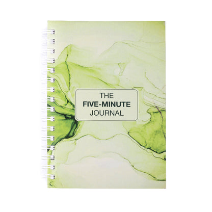 A spiral hardcover FIVE MINUTE JOURNAL