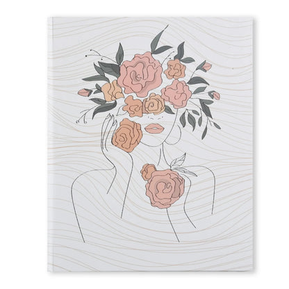 Flower Women Ruled Hardcover Notebook - Notebook