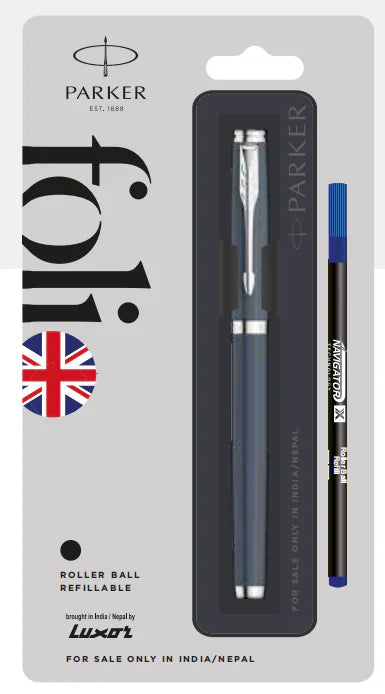 Parker folio rollerball pen set with free refil.