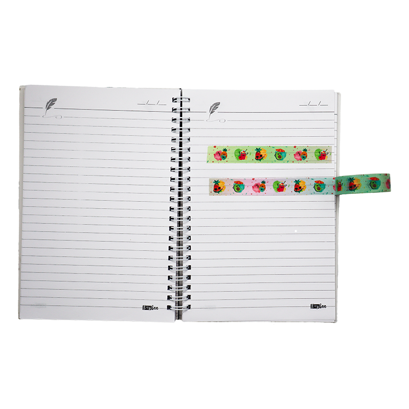 Washi tape perfect for decorating journals and crafts with a fun, summer vibe.